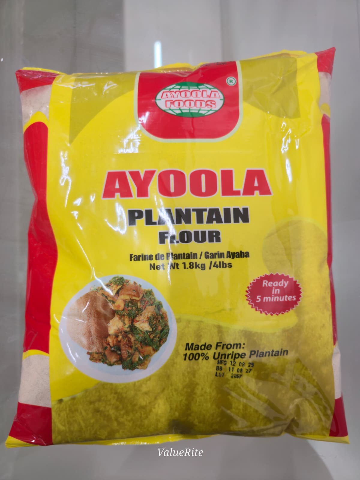 Ayoola Plantain Flour (Elubo Ogede) — 4LB