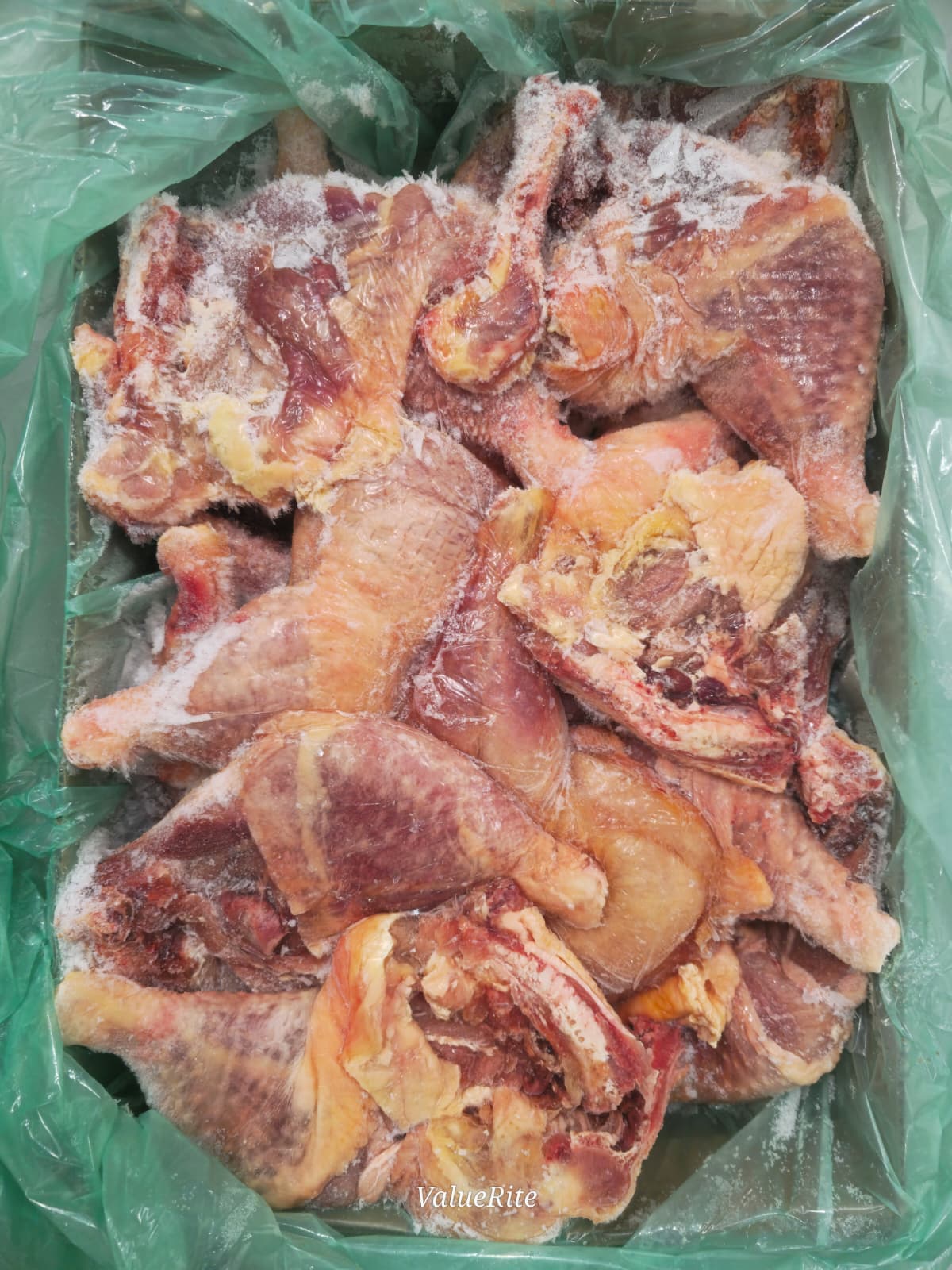 Hard Chicken Leg Quarter (Cut) - Frozen — 11lb pack