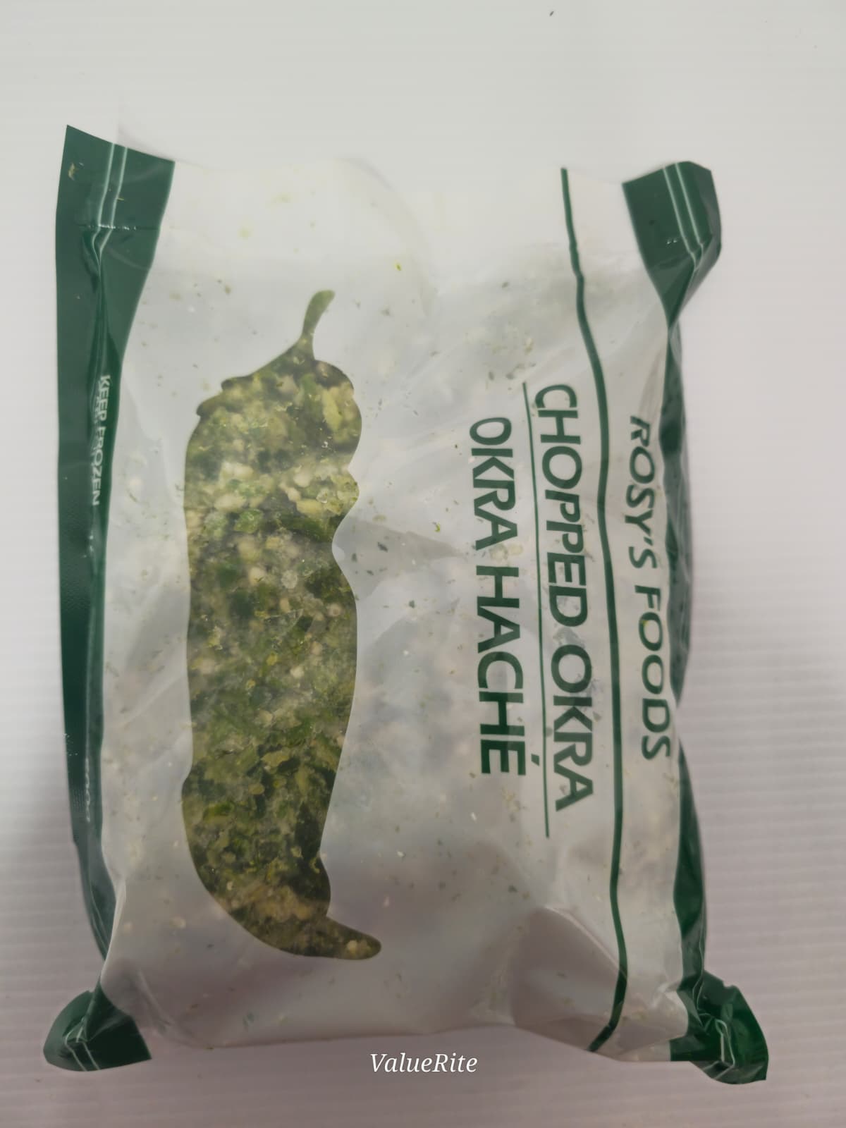 Okro - Frozen — Chopped Okro - Rosy's
