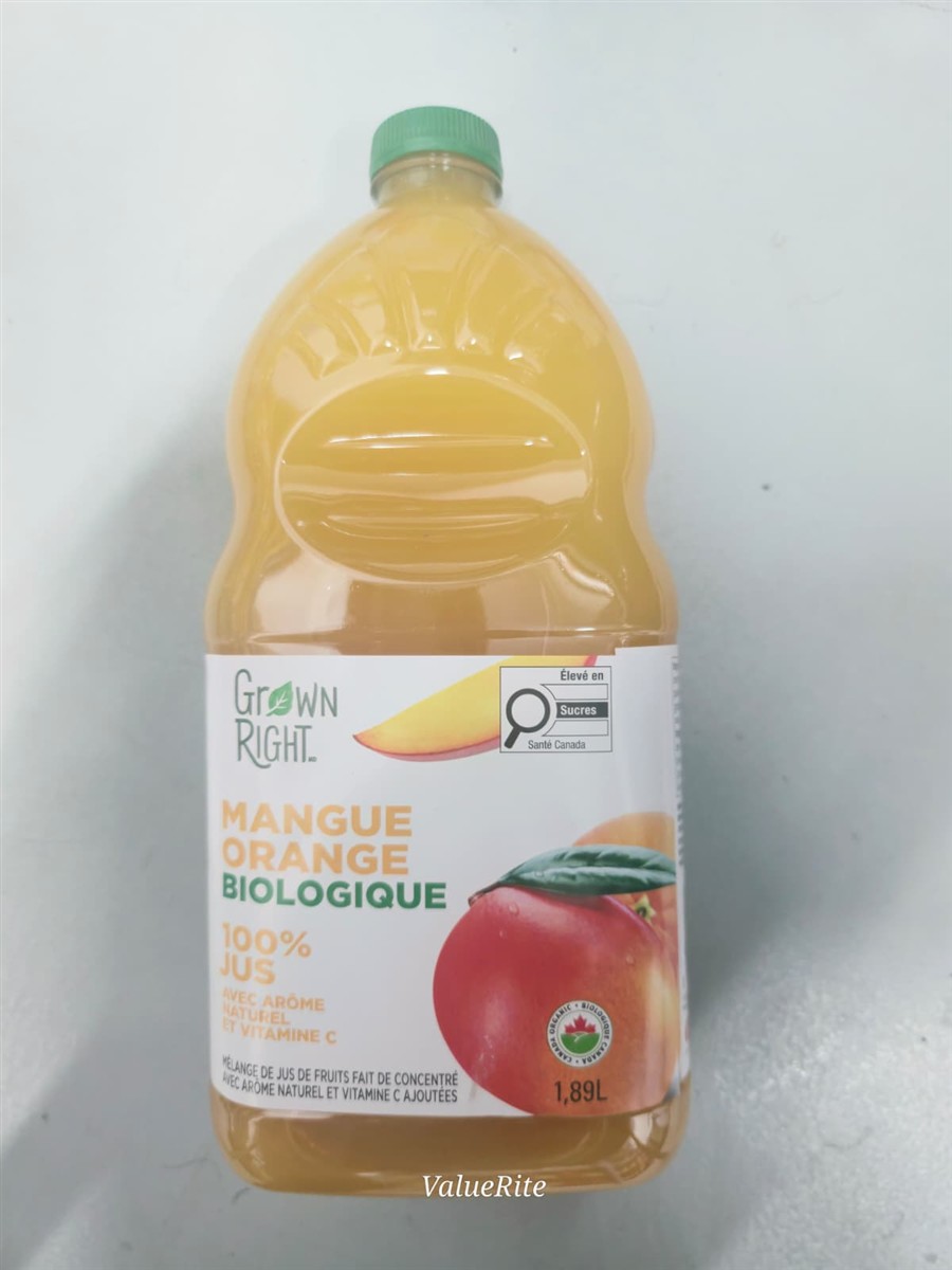 Organic Mango Orange Juice