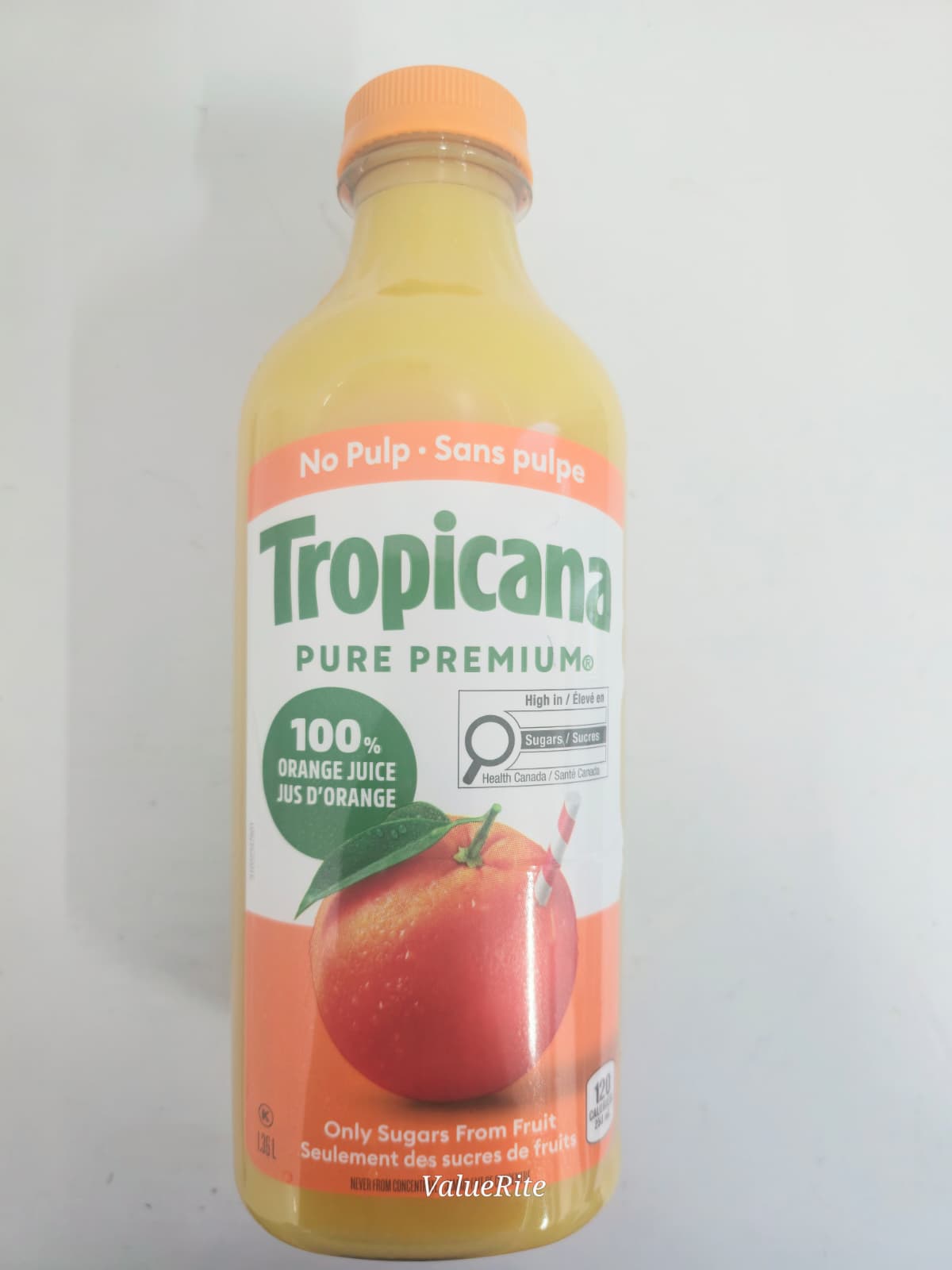Tropicana 100% Pure Orange Juice No Pulp 1.36L